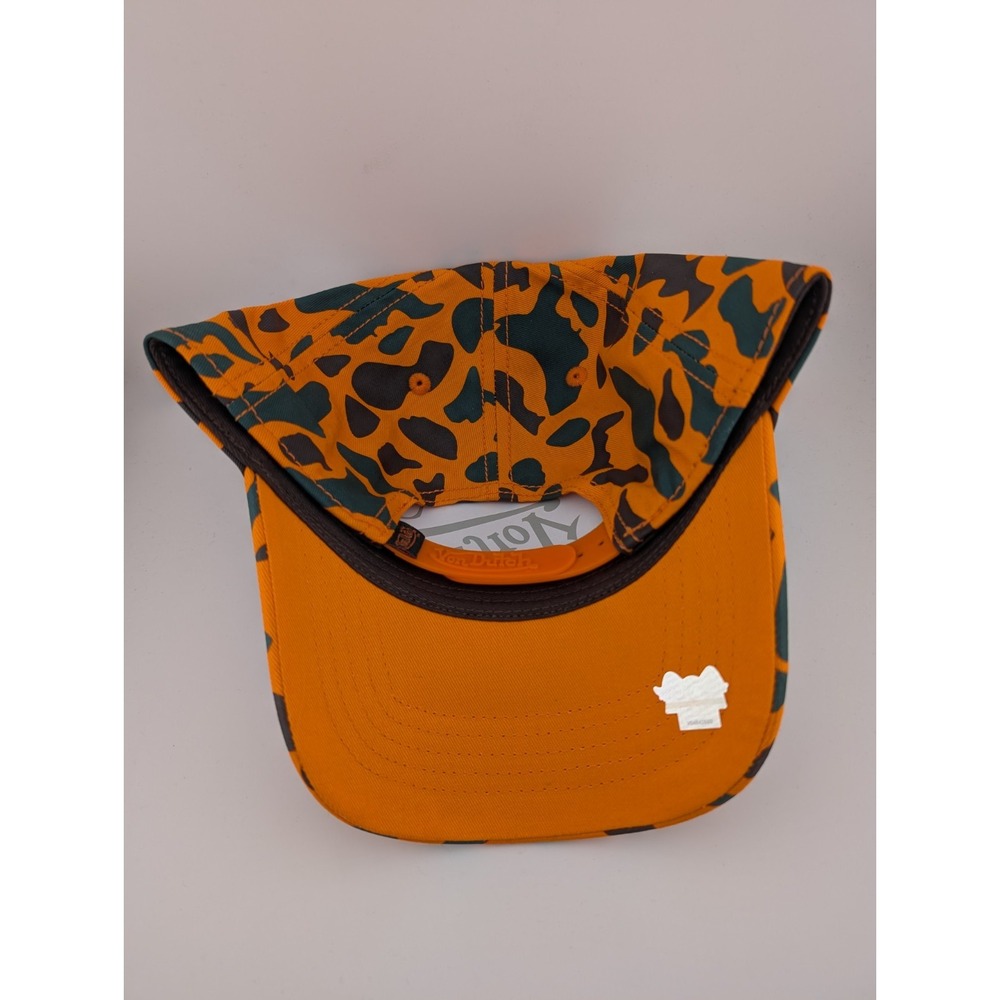 Von Dutch‎ Hat Cap Camo Trucker Embroidered Snapback Orange Brand New Authentic - Picture 2 of 6